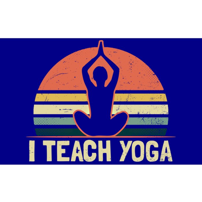 Yoga Instructor Design Vintage Sunset Teach Gift Cute Gift Bumper Sticker