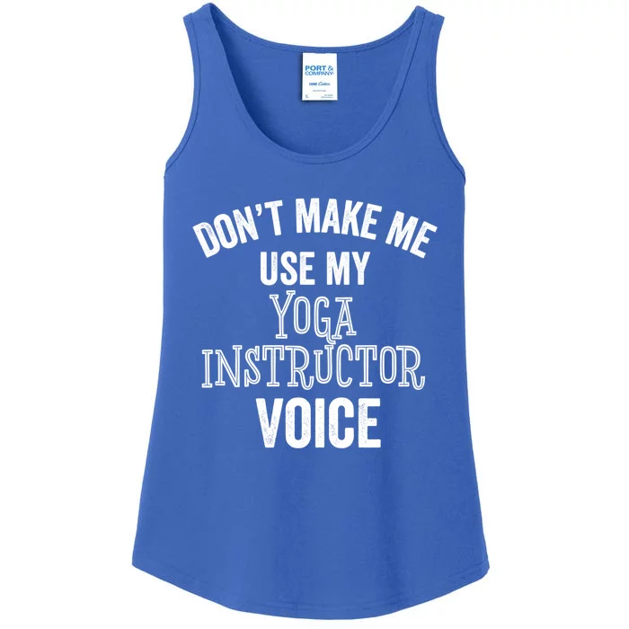 Yoga Instructor Funny Gift Voice Fitness Coach Stretch Cool Gift Ladies Essential Tank