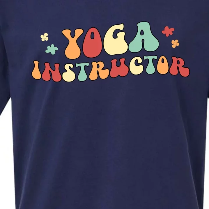 Yoga Instructor Groovy Yoga Teacher Cute Gift Sueded Cloud Jersey T-Shirt