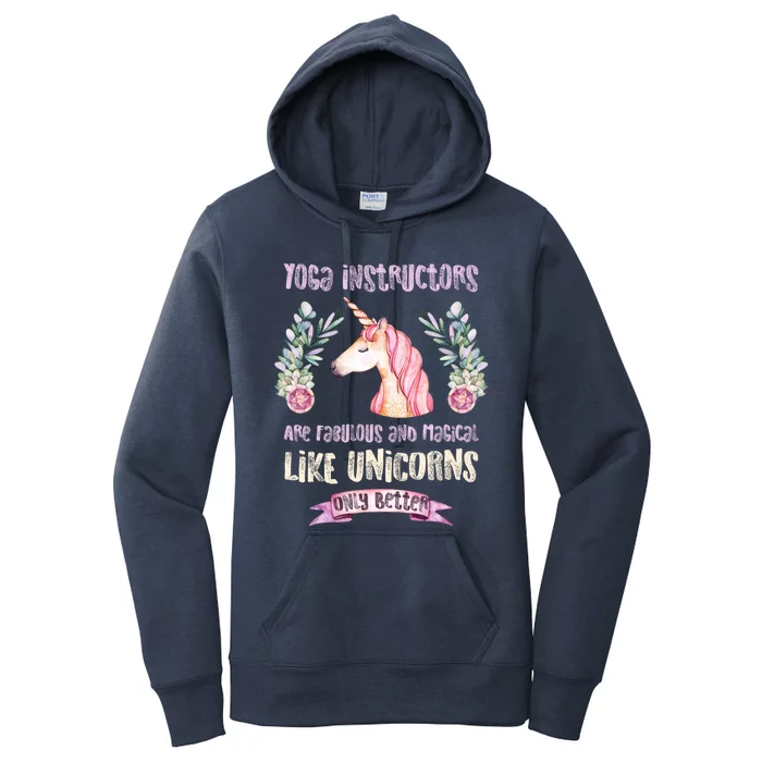 Yoga Instructors Gift Fabulous Magical Unicorn Gift Women's Pullover Hoodie