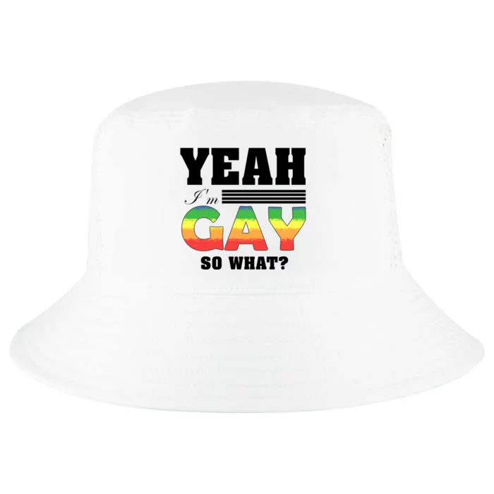 Yeah Im Gay / Lgbtq Gay Lesbian Pride Statet Gift Cool Comfort Performance Bucket Hat