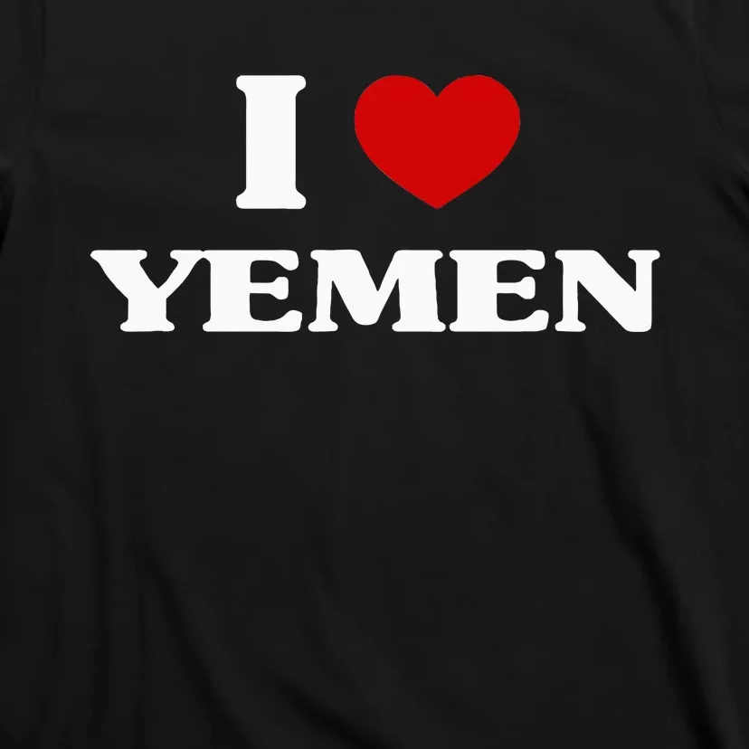 Yemen I Heart Yemen Souvenir I Love Yemen T-Shirt