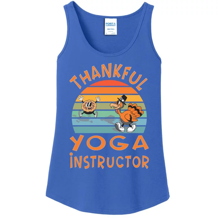 Yoga Instructor Job Funny Thanksgiving Gift Ladies Essential Tank