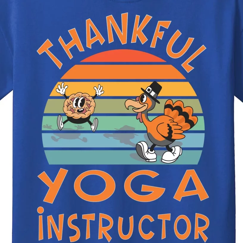 Yoga Instructor Job Funny Thanksgiving Gift Kids T-Shirt