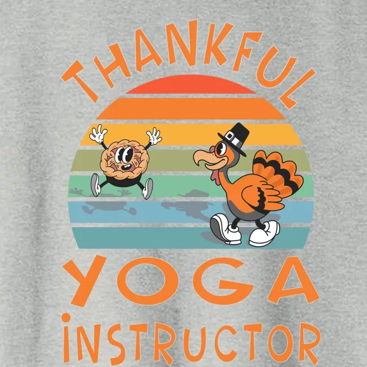 Yoga Instructor Job Funny Thanksgiving Gift Women's Crop Top Tee