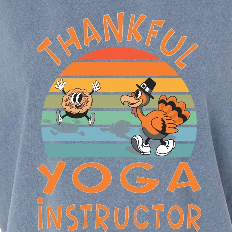 Yoga Instructor Job Funny Thanksgiving Gift Garment-Dyed Women's Muscle Tee