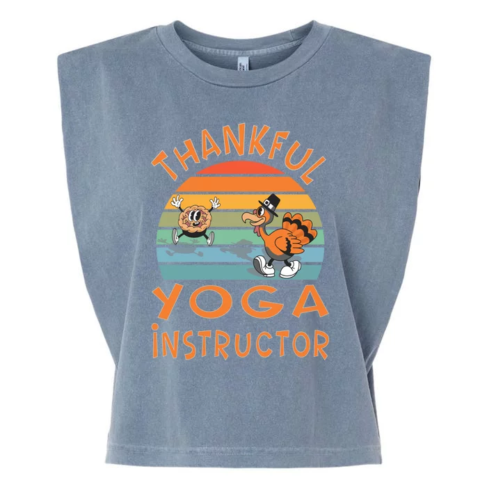 Yoga Instructor Job Funny Thanksgiving Gift Garment-Dyed Women's Muscle Tee