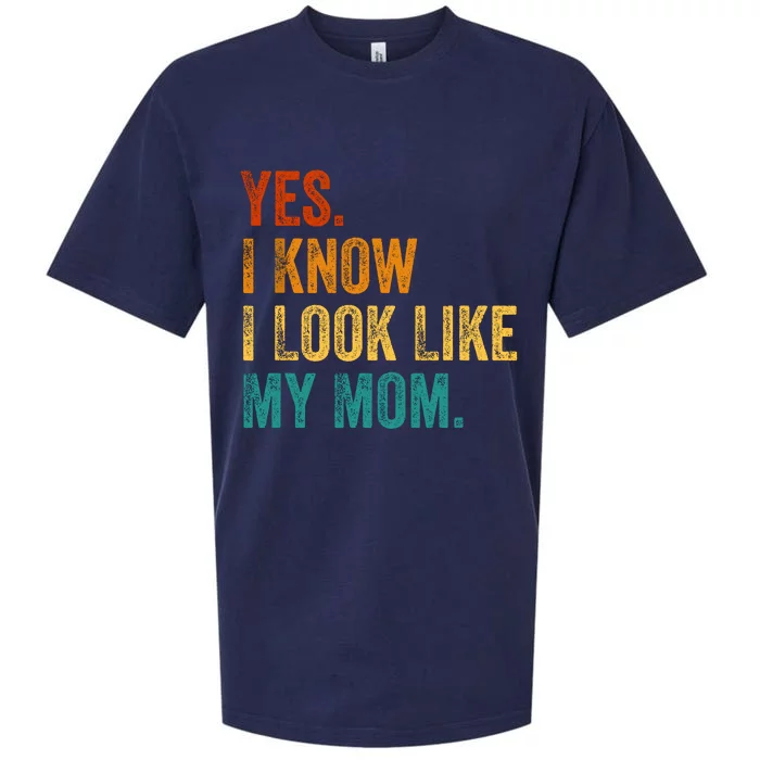 Yes I Know I Look Like My Mom Funny Sueded Cloud Jersey T-Shirt