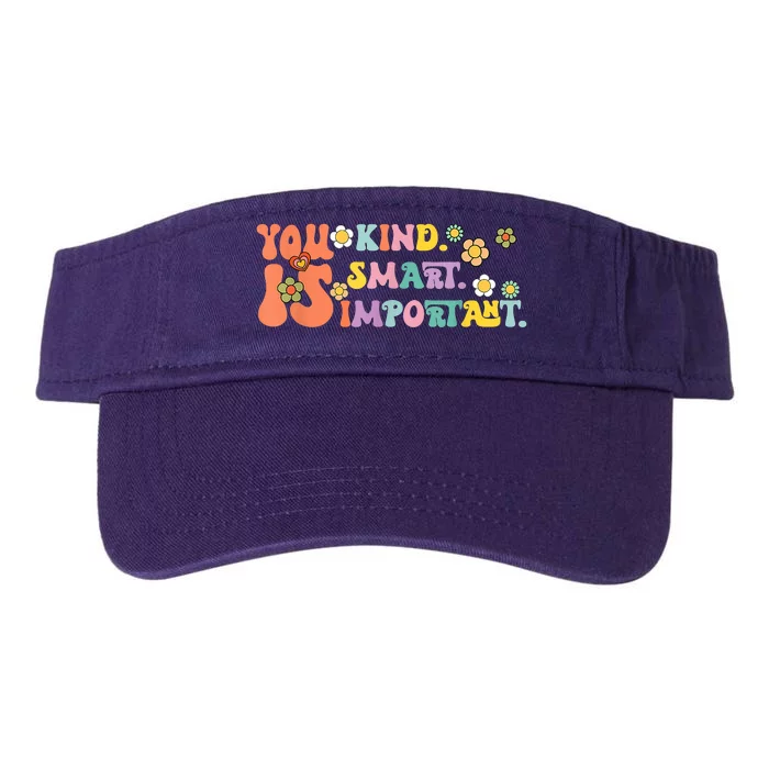 You Is Kind Smart Important Autism Awareness Autism Mom Valucap Bio-Washed Visor