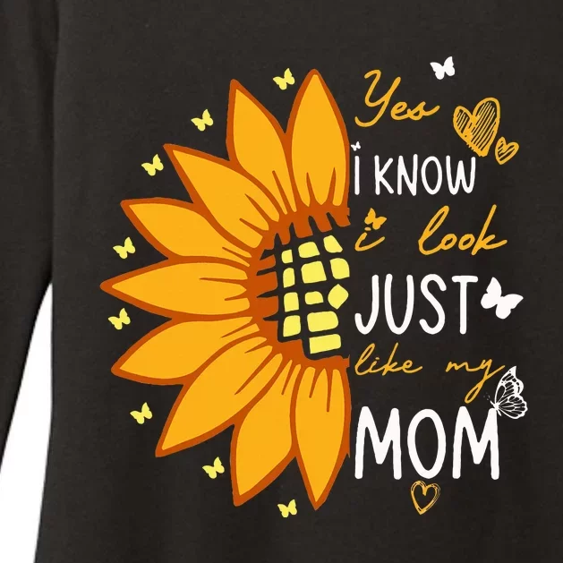 Yes I Know I Look Like My Mom Funny Daughter Mother's Day Womens CVC Long Sleeve Shirt