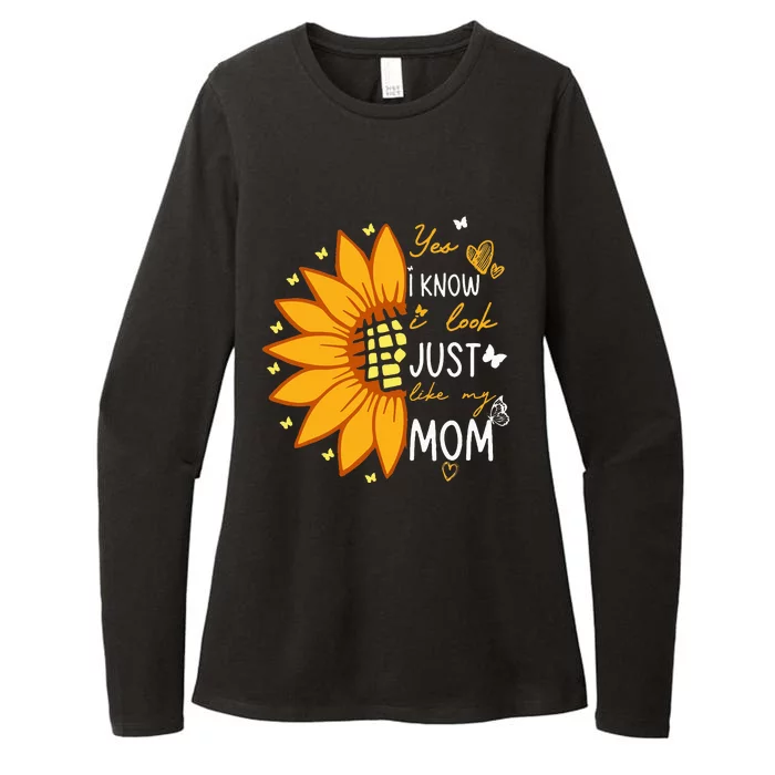 Yes I Know I Look Like My Mom Funny Daughter Mother's Day Womens CVC Long Sleeve Shirt