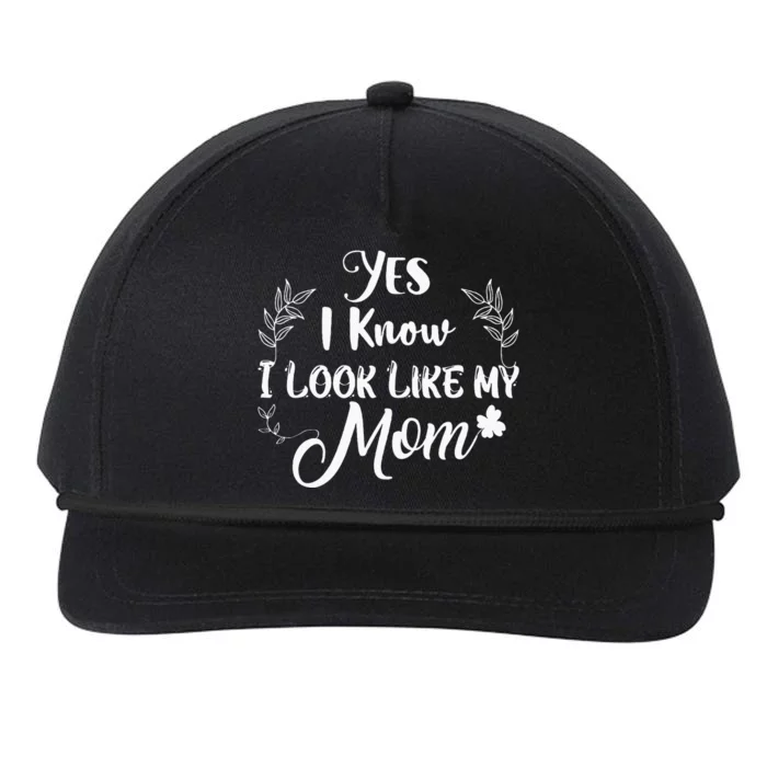 Yes I Know I Look Like My Mom Mommy Snapback Five-Panel Rope Hat