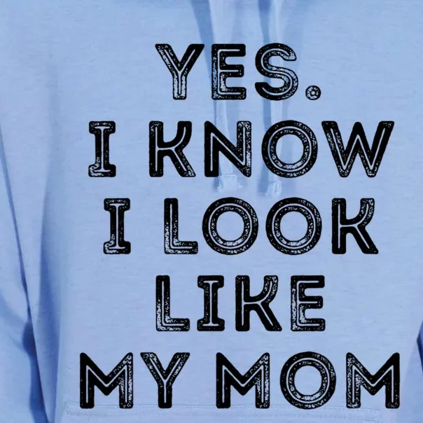 Yes I Know I Look Like My Mom Funny Unisex Surf Hoodie