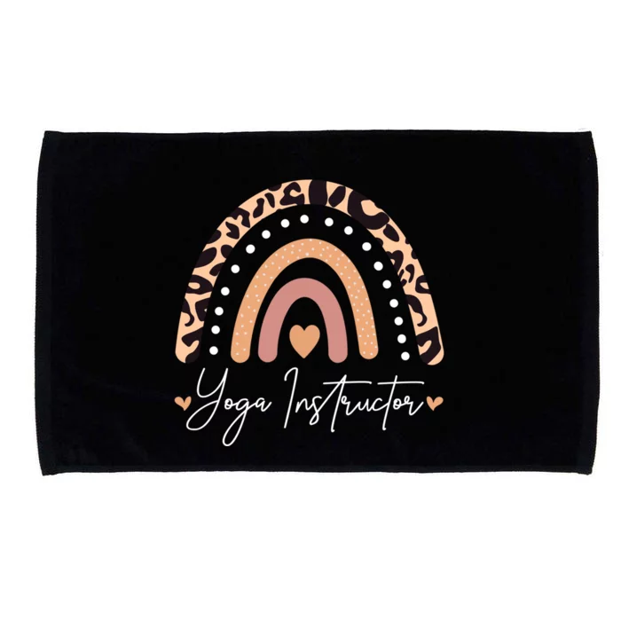 Yoga Instructor Leopard Rainbow Yoga Instructor Teacher Gift Microfiber Hand Towel