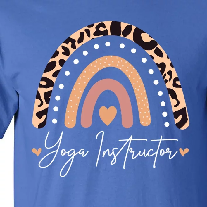 Yoga Instructor Leopard Rainbow Yoga Instructor Teacher Gift Tall T-Shirt