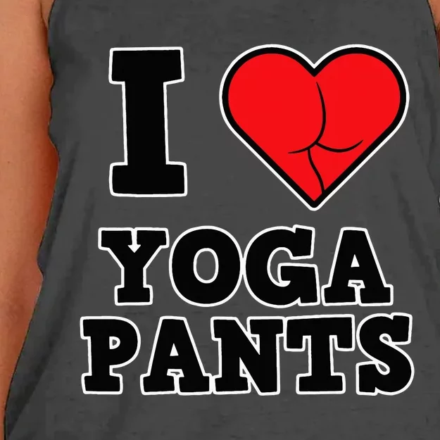 Yoga I Love Yoga Pants Women's Knotted Racerback Tank