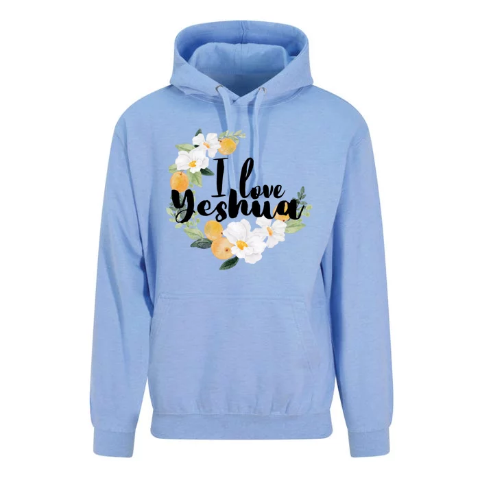 Yeshua I Love Yeshua Hebrew Roots Jesus Christian Messianic Funny Gift Unisex Surf Hoodie