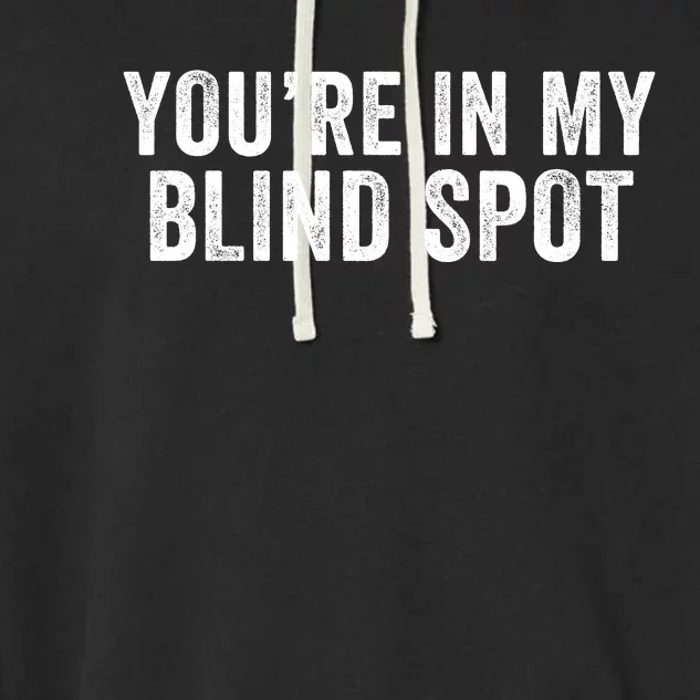 YouRe In My Blind Spot Blindness Visual Impairment Vision Garment-Dyed Fleece Hoodie