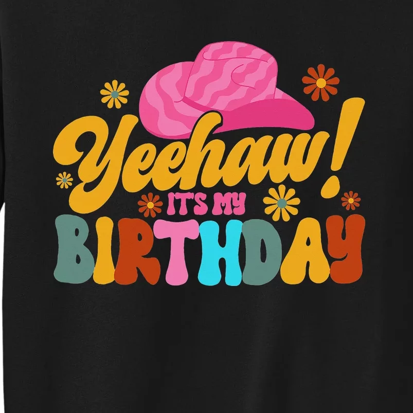 Yeehaw! It's My Birthday Horse Bronc Riding Rodeo Cow Sweatshirt