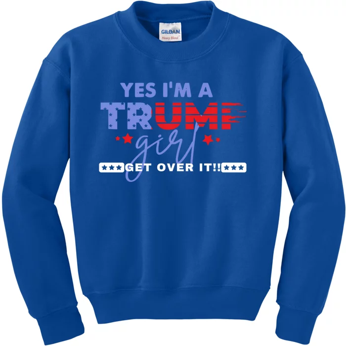 Yes I M Trump Trump 2024 Election Funny Gift Kids Sweatshirt