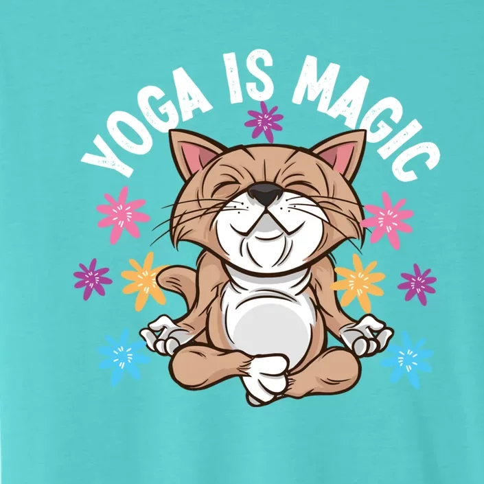 Yoga Is Magic Cat Design For Yoga Practitioners Funny Gift ChromaSoft Performance T-Shirt