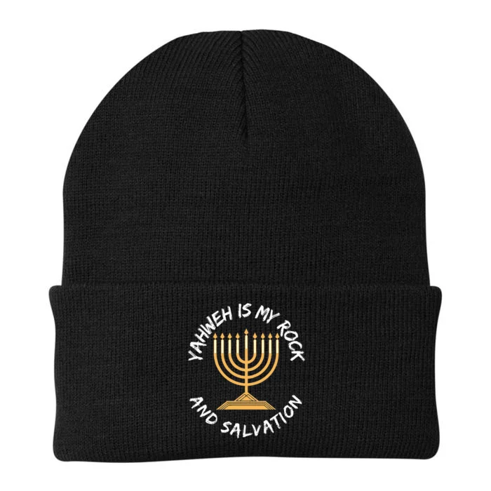 Yahweh Is My Rock And Salvation Hebrew Israelite Knit Cap Winter Beanie