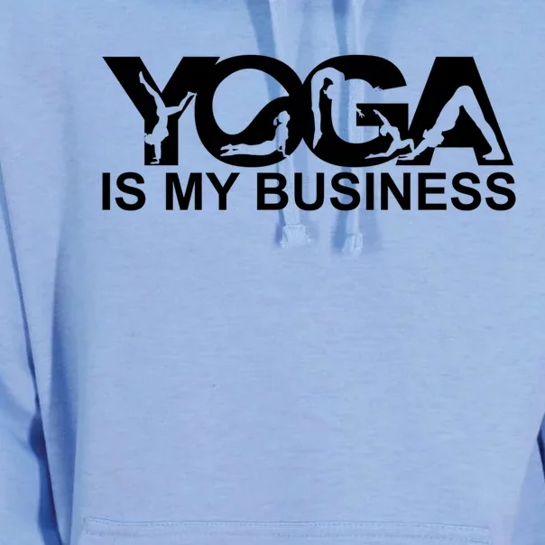 Yoga Is My Business Yoga Instructor Yoga Teacher Funny Gift Unisex Surf Hoodie