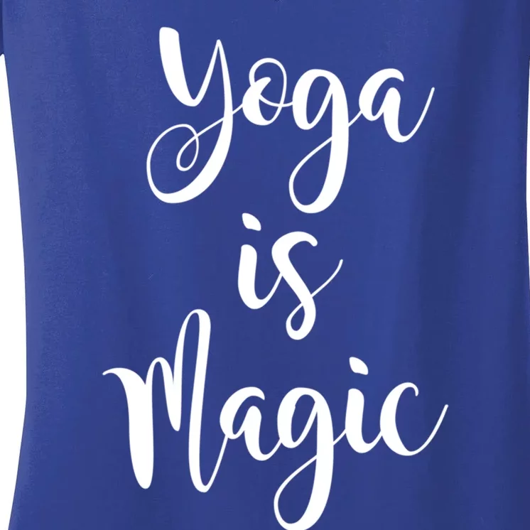 Yoga Is Magic Gift Women's V-Neck T-Shirt