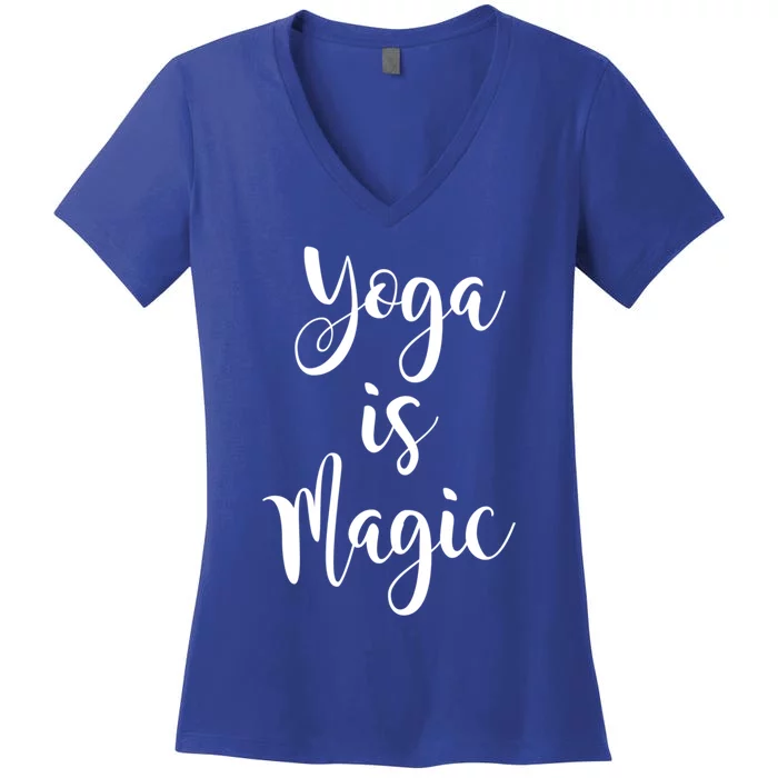 Yoga Is Magic Gift Women's V-Neck T-Shirt