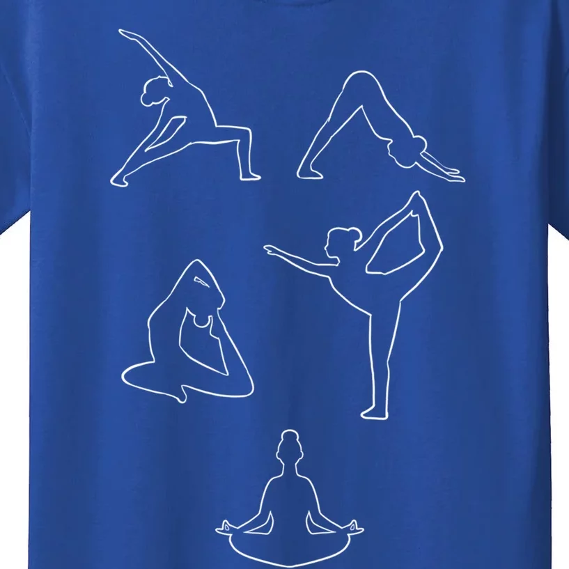 Yoga Instructor Meditation Yoga Poses Gift Kids T-Shirt