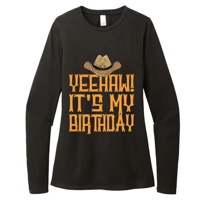 Yeehaw ItS My Birthday Western Cowboy Womens CVC Long Sleeve Shirt