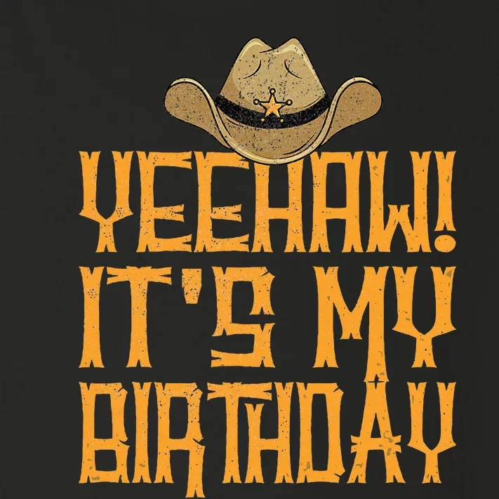 Yeehaw ItS My Birthday Western Cowboy Toddler Long Sleeve Shirt