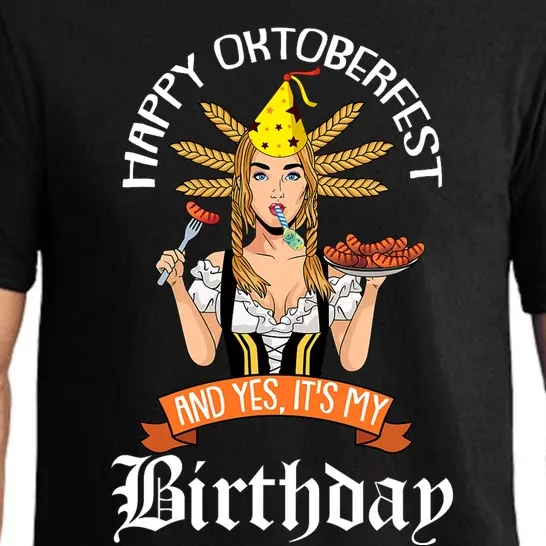 Yes Its My Birthday Oktoberfest Bday Celebration German Pajama Set