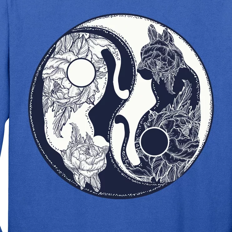 Yin Yang Cat Logo Long Sleeve Shirt