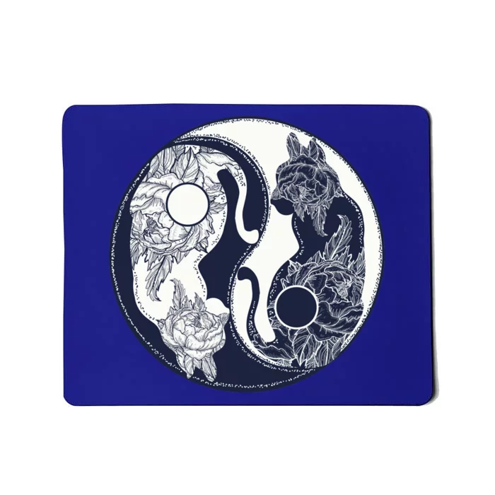 Yin Yang Cat Logo Mousepad