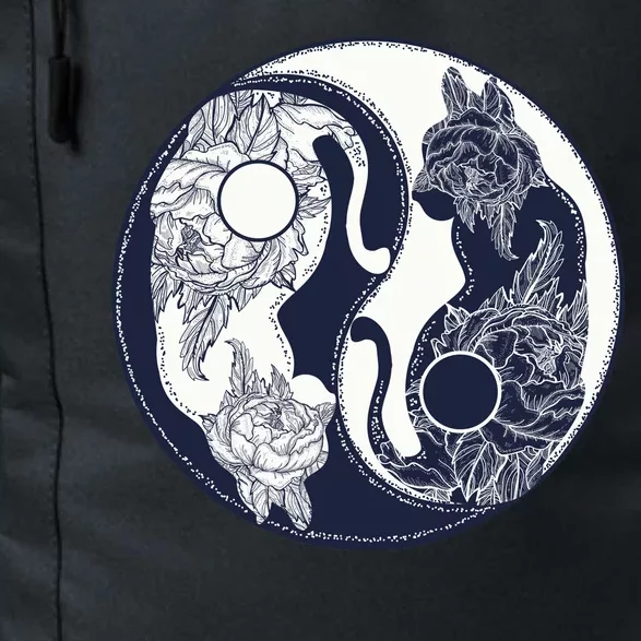 Yin Yang Cat Logo Daily Commute Backpack