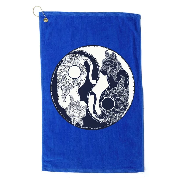 Yin Yang Cat Logo Platinum Collection Golf Towel