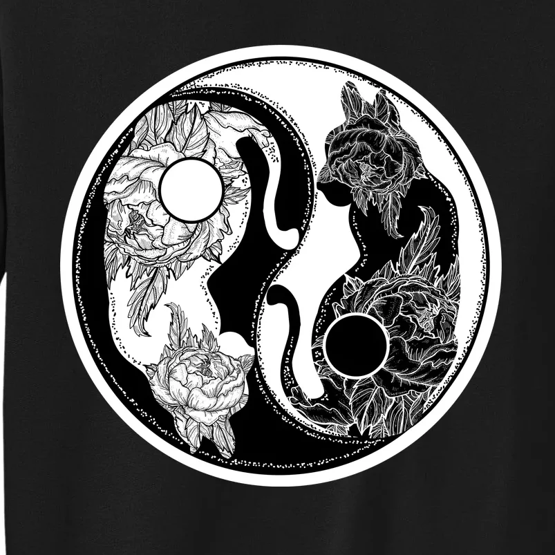 Yin-Yang Cats Tall Sweatshirt