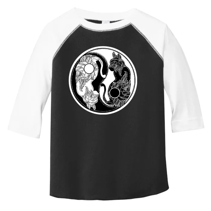 Yin-Yang Cats Toddler Fine Jersey T-Shirt