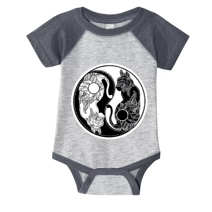 Yin-Yang Cats Infant Baby Jersey Bodysuit