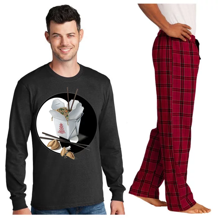 Yin Yang Takeout Chinese Long Sleeve Pajama Set