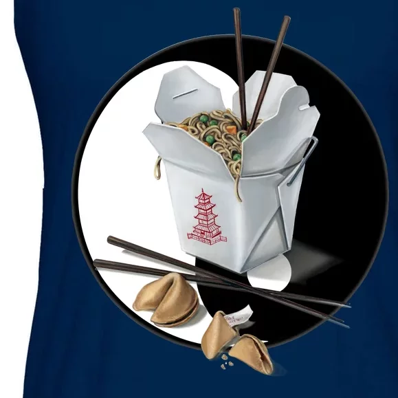 Yin Yang Takeout Chinese Ladies Essential Flowy Tank