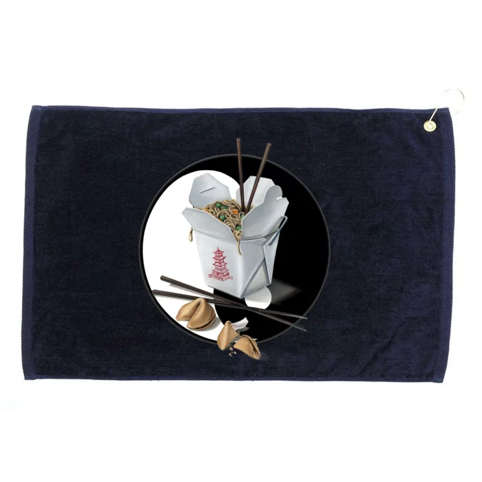 Yin Yang Takeout Chinese Grommeted Golf Towel