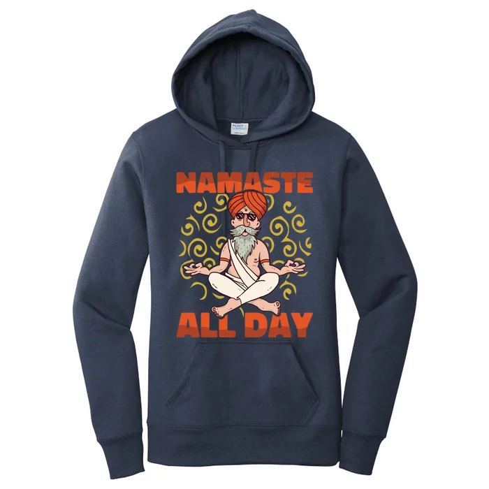 Yoga Instructor Namaste The Whole Day Meditation Yoga Gift Women's Pullover Hoodie