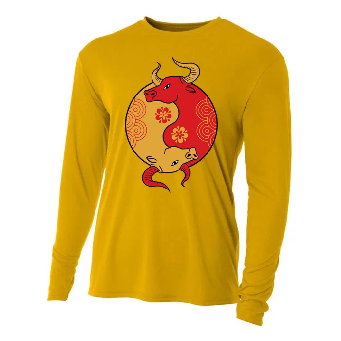 Ying Yang Ox Cooling Performance Long Sleeve Crew