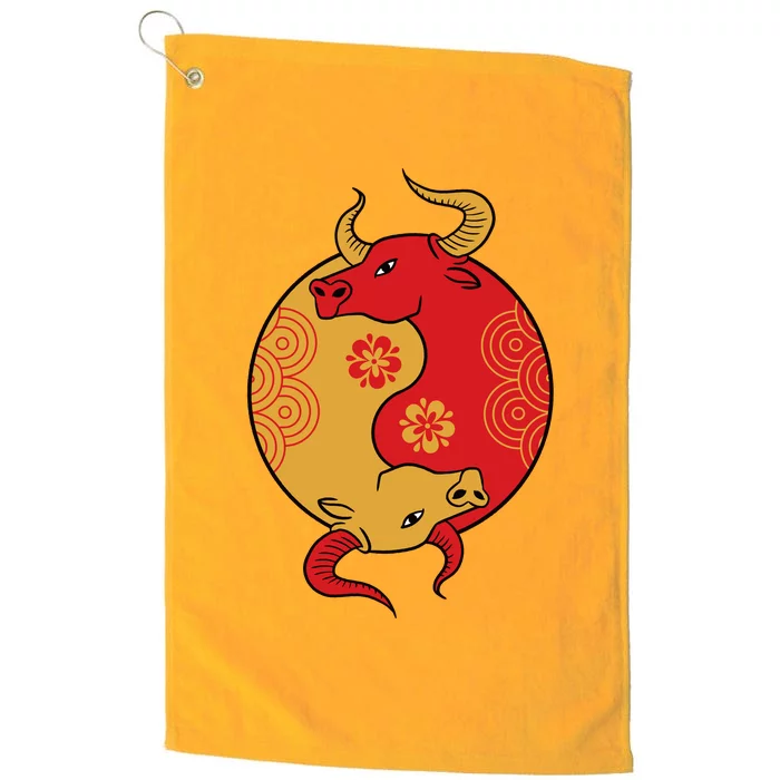 Ying Yang Ox Platinum Collection Golf Towel