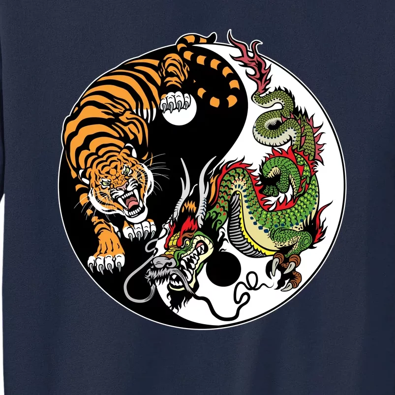 Ying Yang Tiger Dragon Tall Sweatshirt