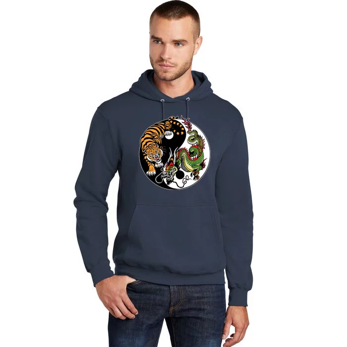 Ying Yang Tiger Dragon Tall Hoodie