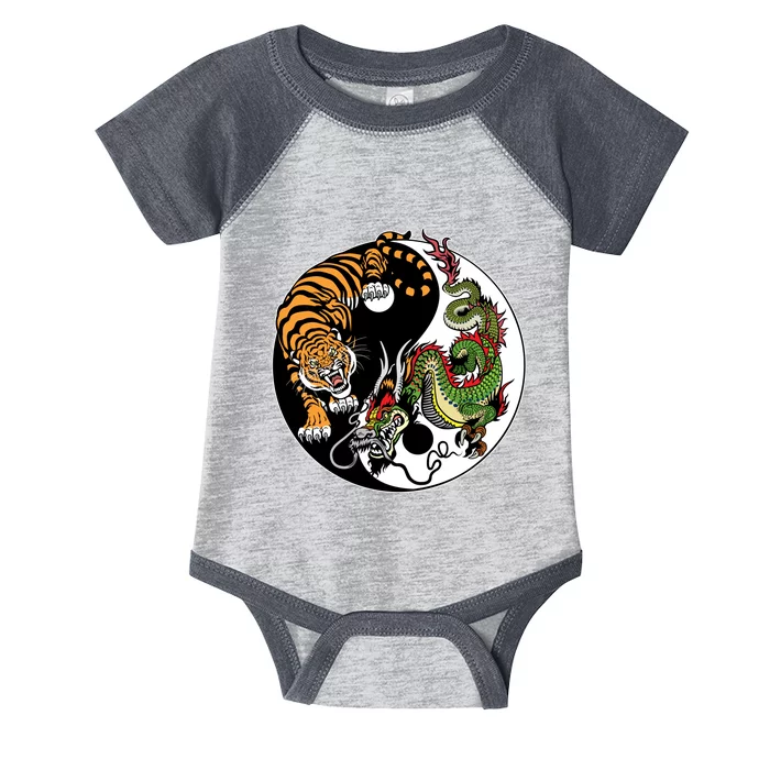 Ying Yang Tiger Dragon Infant Baby Jersey Bodysuit