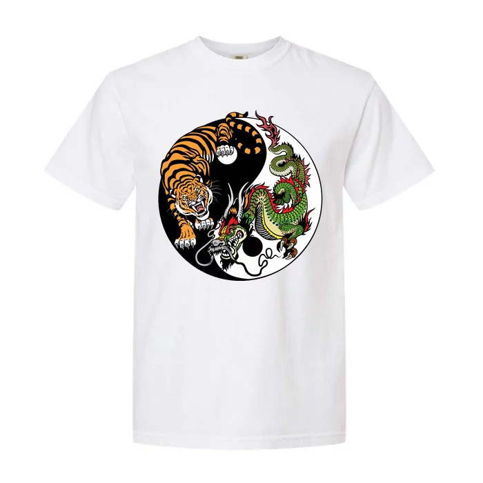 Ying Yang Tiger Dragon Garment-Dyed Heavyweight T-Shirt